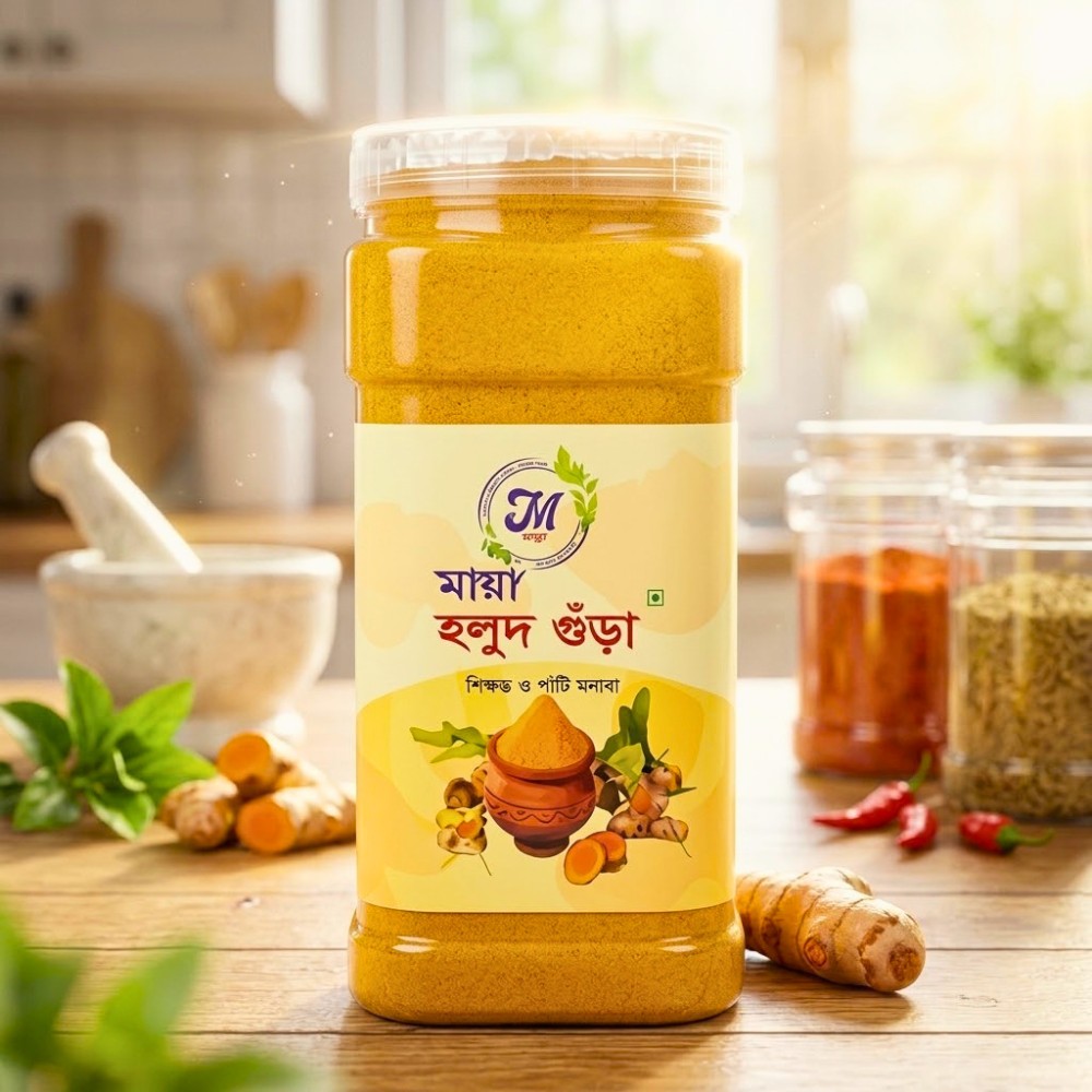 Maya Turmeric (Holud) Powder Jar 500 gm